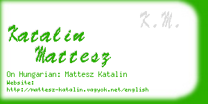 katalin mattesz business card